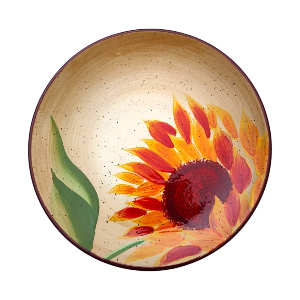 Pfaltzgraff Evening Sun Salad Plates & Hors d’Oeuvre Trays Set (4 Pieces)